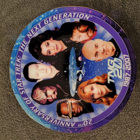 Star Trek Plates - CBS - TNG 20th